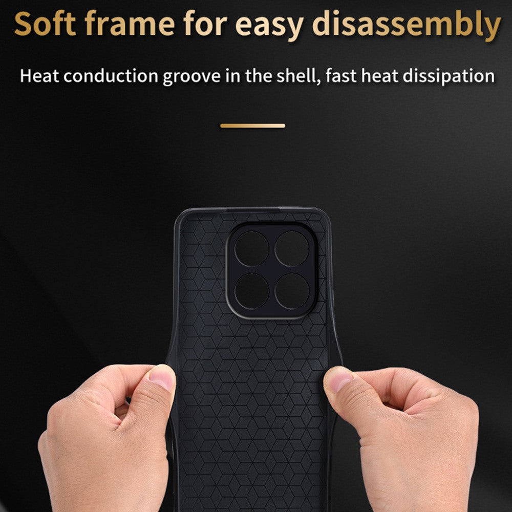 AZNS For Xiaomi 15T Case Protective PU Leather Covered TPU Phone Shell