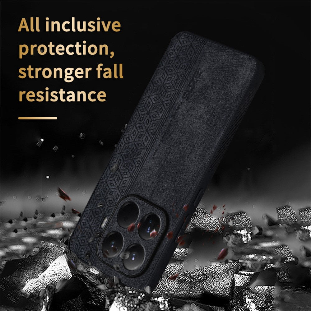 AZNS For Xiaomi 15T Pro Case Protective PU Leather Covered TPU Phone Shell