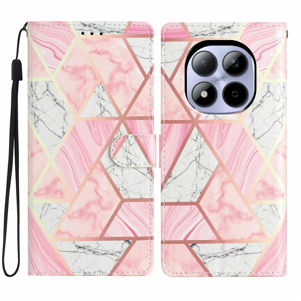 For Xiaomi Redmi Note 15 Pro 5G (Global) Wallet Case PU Leather Pattern Printing Stand Phone Cover with Strap