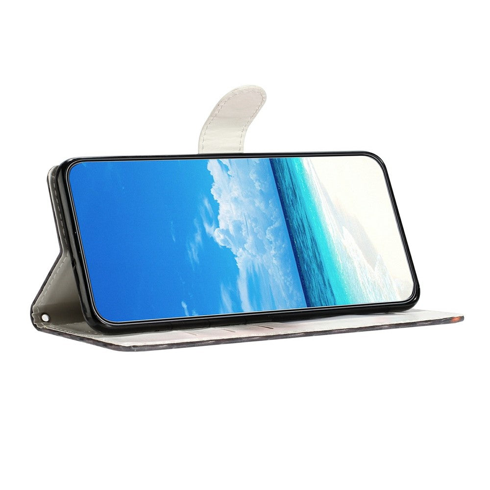 For Xiaomi Poco M8 Pro 5G / Redmi Note 15 Pro+ 5G (Global) Wallet Case PU Leather Pattern Printing Stand Phone Cover with Strap