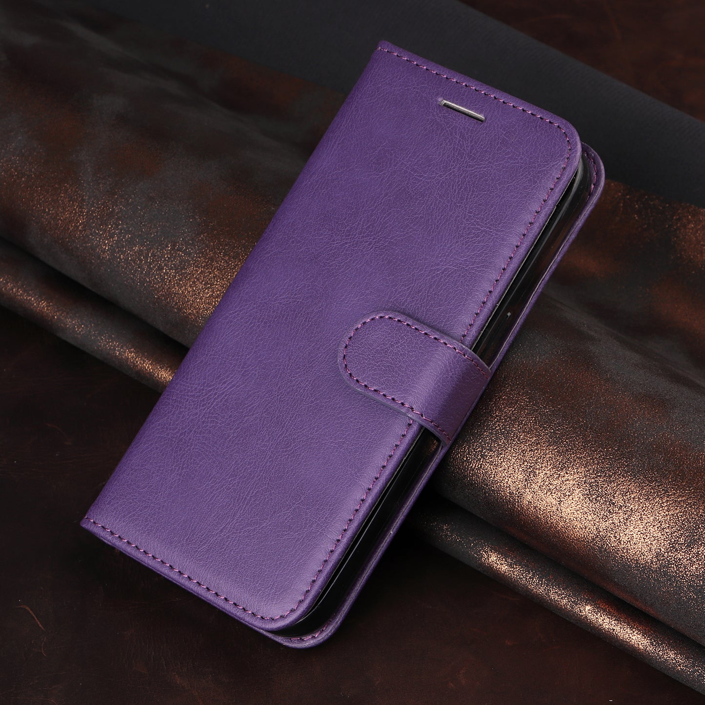 For Honor Magic8 Lite 5G / X9d 5G / X70 5G Leather Wallet Case with Strap Solid Color Phone Stand Cover