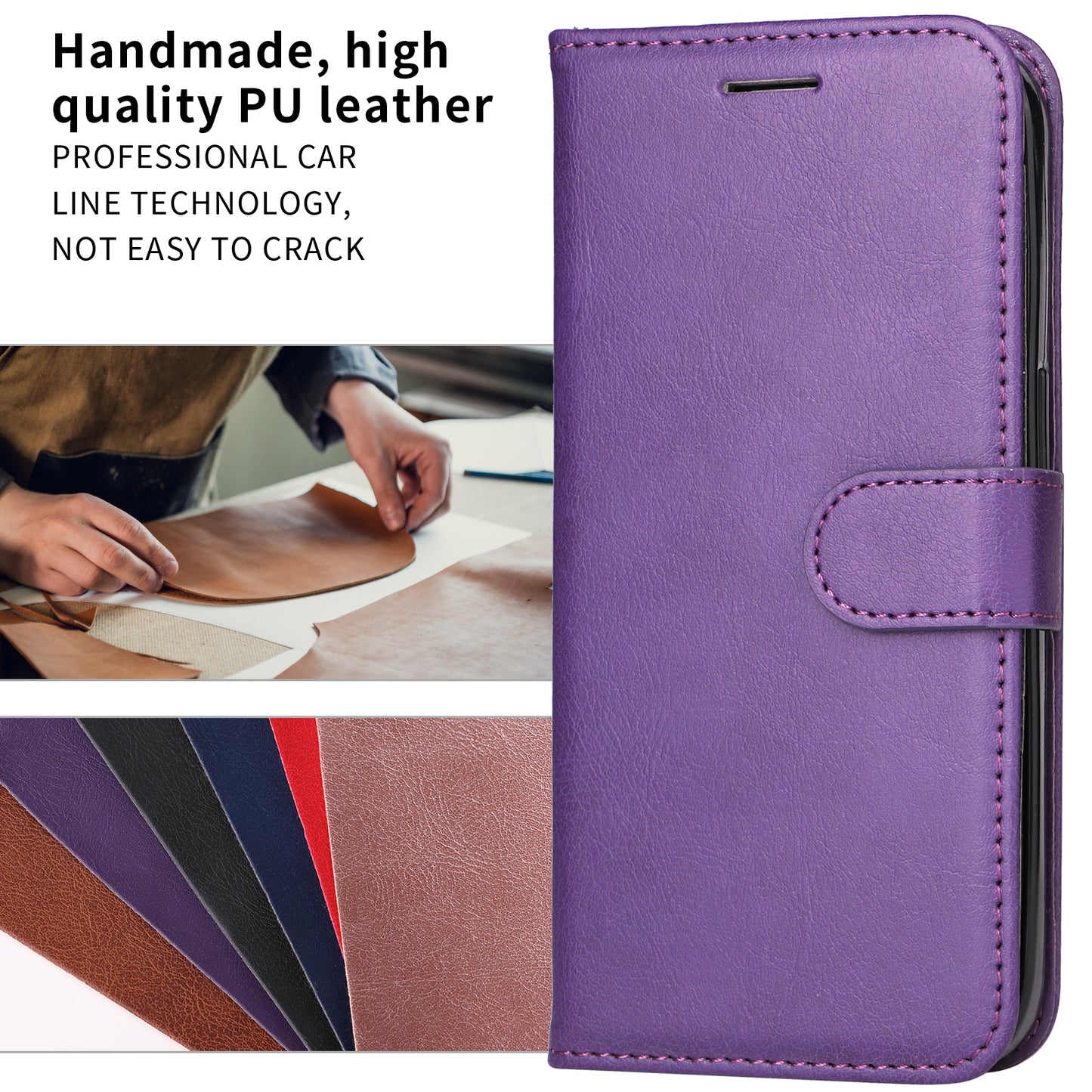 For Honor Magic8 Lite 5G / X9d 5G / X70 5G Leather Wallet Case with Strap Solid Color Phone Stand Cover