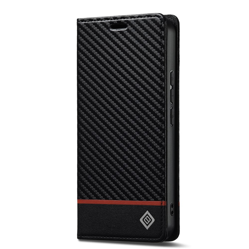 LC.IMEEKE For Xiaomi 15T Pro Wallet Case Carbon Fiber Texture Leather Phone Cover