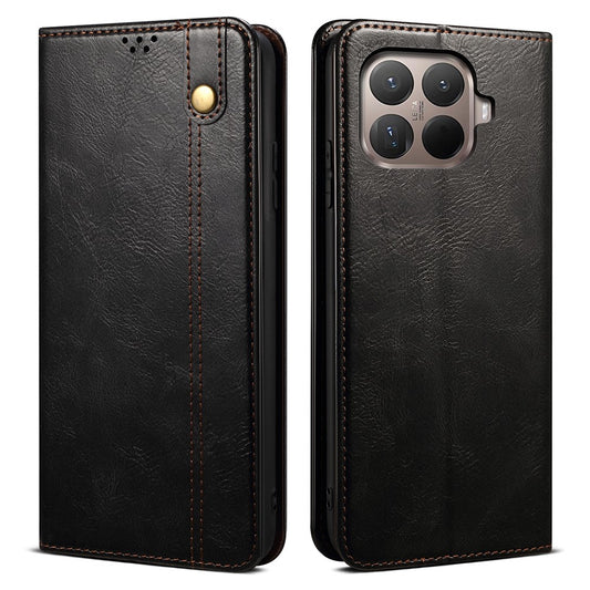 Xiaomi 15T Pro Wallet-Handyhülle – Crazy Horse Textur Waxy Leder Standfunktion