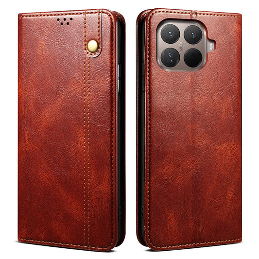 Xiaomi 15T Pro Wallet-Handyhülle – Crazy Horse Textur Waxy Leder Standfunktion