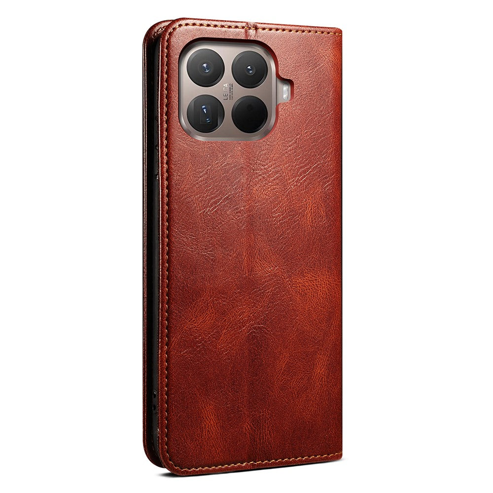 For Xiaomi 15T Pro Case Crazy Horse Texture Waxy Leather Wallet Stand Phone Cover