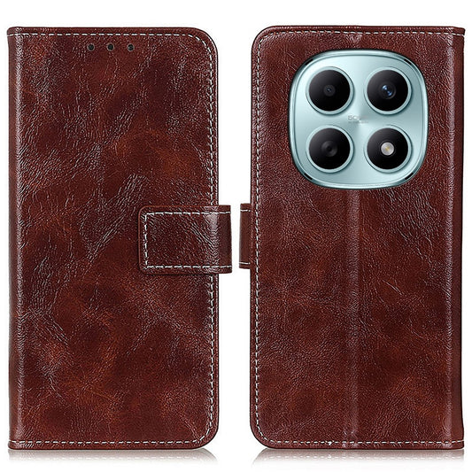 Xiaomi Redmi Note 15 5G (Global) Handyhülle – Für Xiaomi Poco M8 5G / Redmi Note 15 5G (Global) Brieftasche Leder Crazy Horse Textur