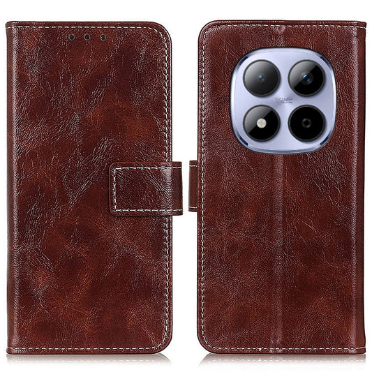 Xiaomi Redmi Note 15 Pro 5G (Global) Handyhülle – Brieftasche Leder Crazy Horse Textur