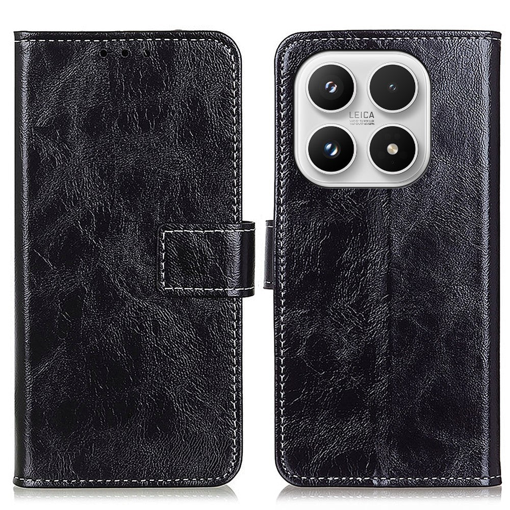 For Xiaomi 17 Case Wallet Leather Phone Cover Crazy Horse Texture
