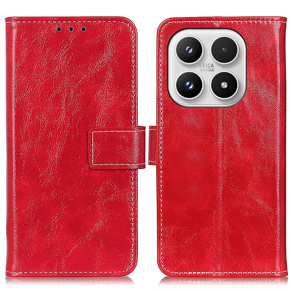 For Xiaomi 17 Case Wallet Leather Phone Cover Crazy Horse Texture