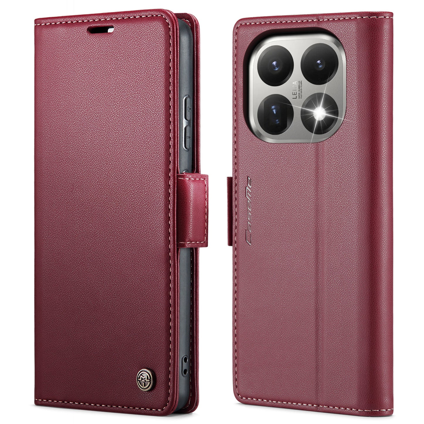 CASEME For Xiaomi 15T Case  023 Series RFID Blocking Glossy Stand Phone Cover