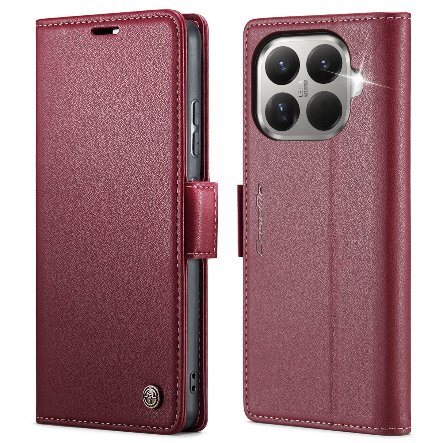 CASEME For Xiaomi 15T Pro Case  023 Series RFID Blocking Glossy Stand Phone Cover