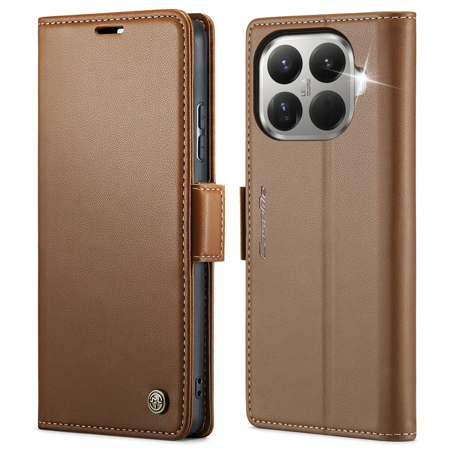 CASEME For Xiaomi 15T Pro Case  023 Series RFID Blocking Glossy Stand Phone Cover