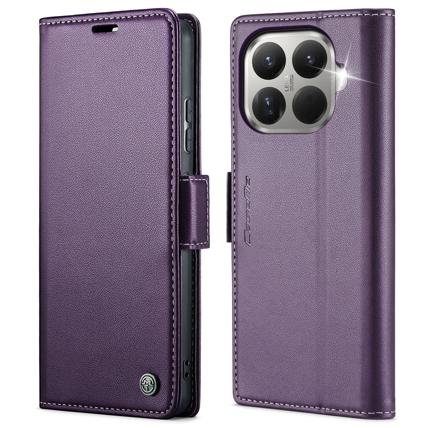 CASEME For Xiaomi 15T Pro Case  023 Series RFID Blocking Glossy Stand Phone Cover
