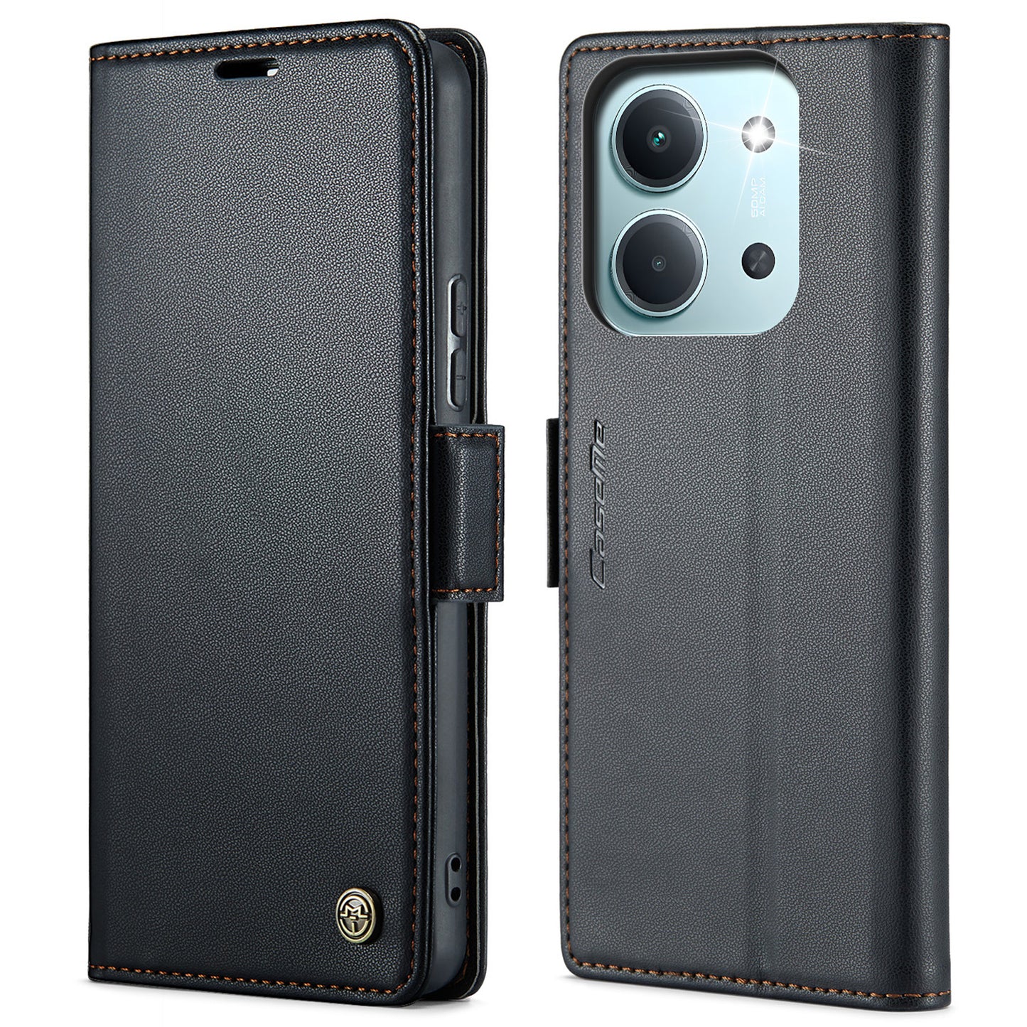 CASEME For Xiaomi Redmi 15C 5G (EU) (173mm) / Xiaomi Redmi 15C 4G (EU) (173mm) Case  023 Series RFID Blocking Glossy Stand Phone Cover