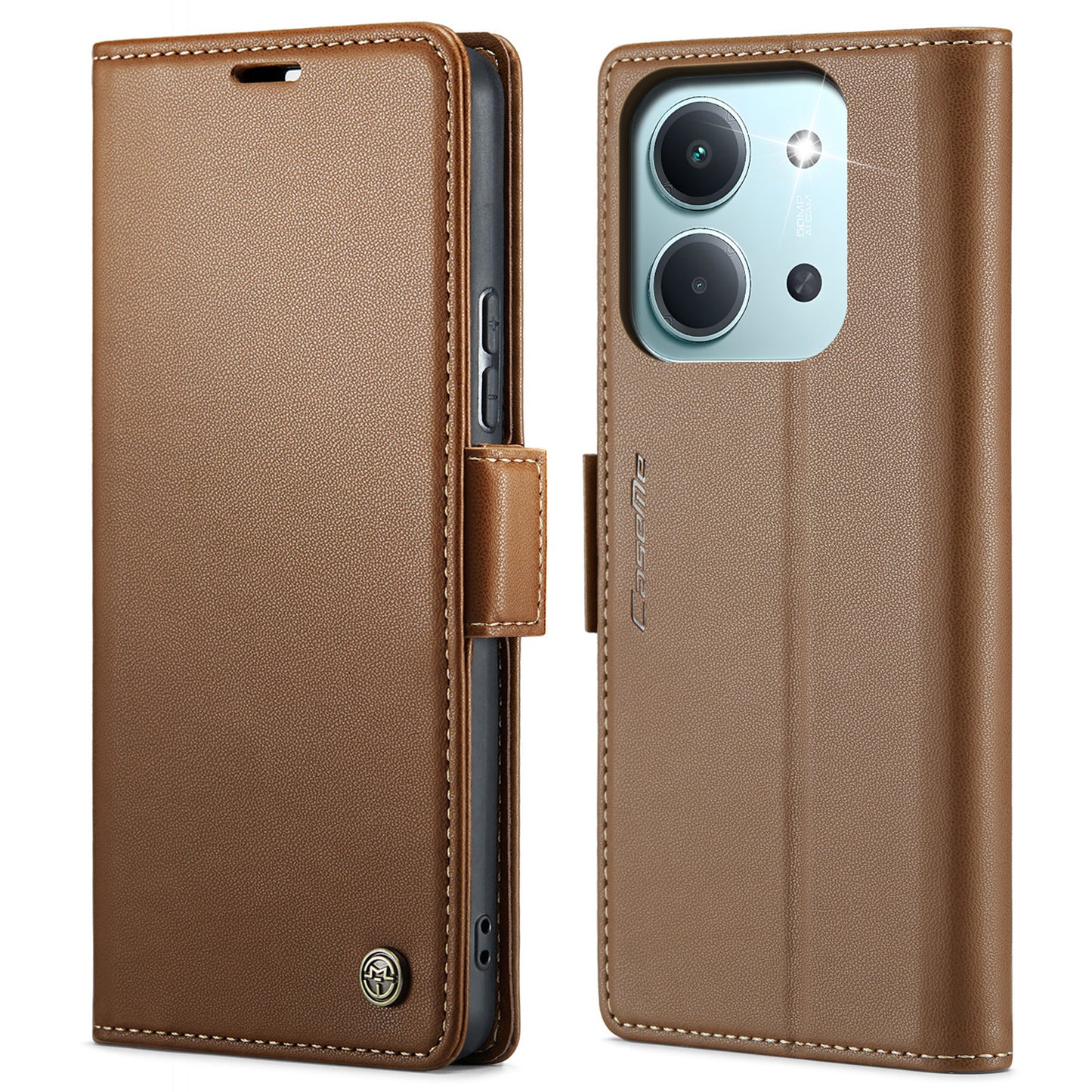 CASEME For Xiaomi Redmi 15C 5G (EU) (173mm) / Xiaomi Redmi 15C 4G (EU) (173mm) Case  023 Series RFID Blocking Glossy Stand Phone Cover
