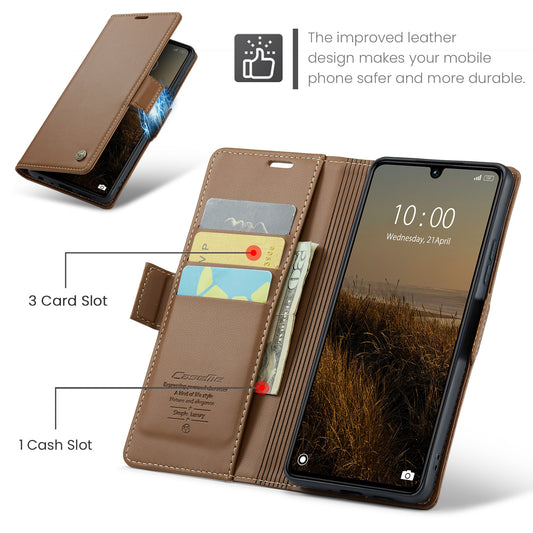 Xiaomi Redmi 15C 4G (EU) (173mm) / Xiaomi Redmi 15C 5G (EU) (173mm) Handyhülle – CASEME 023 Series RFID-blockierende glänzende StandHandyhülle