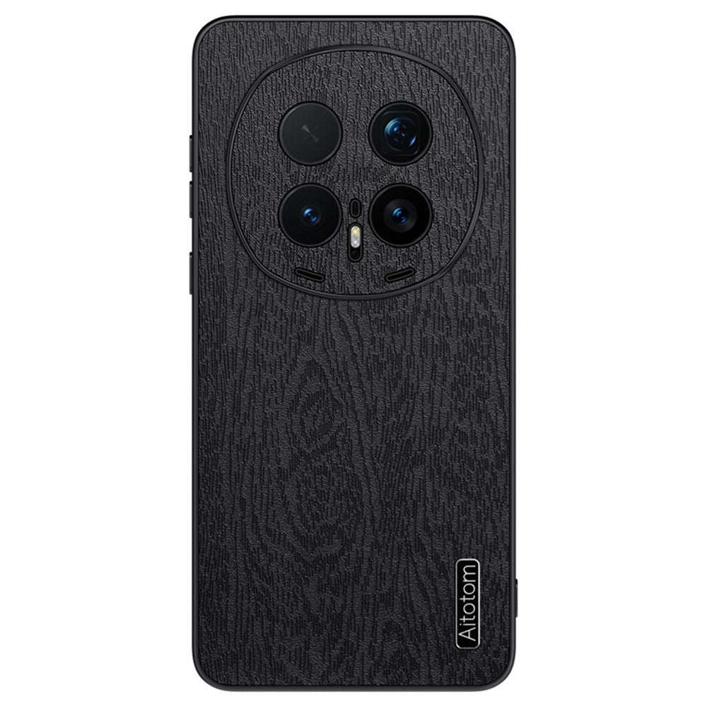 Honor Magic8 Pro 5G Handyhülle – Aus lederbeschichtetem PC+TPU, mit Holzmaserung