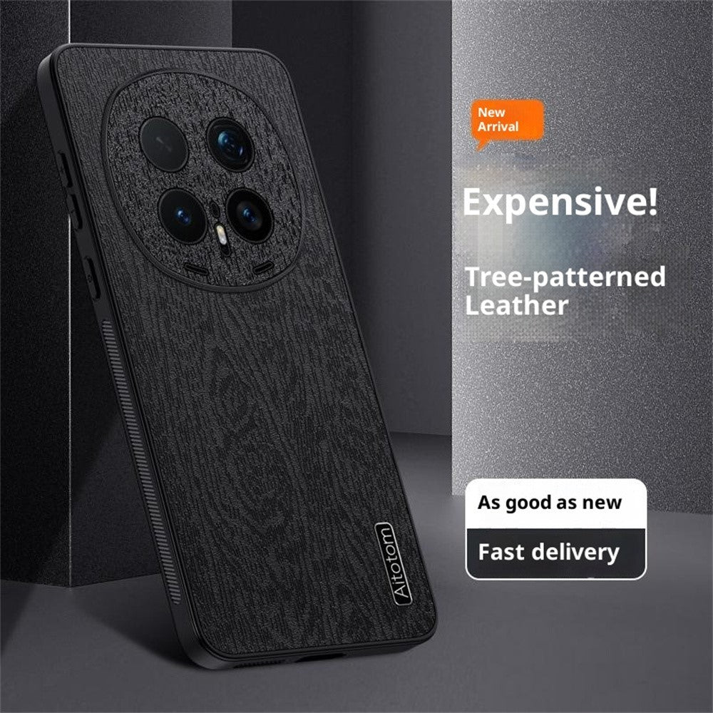 Honor Magic8 Pro 5G Handyhülle – Aus lederbeschichtetem PC+TPU, mit Holzmaserung