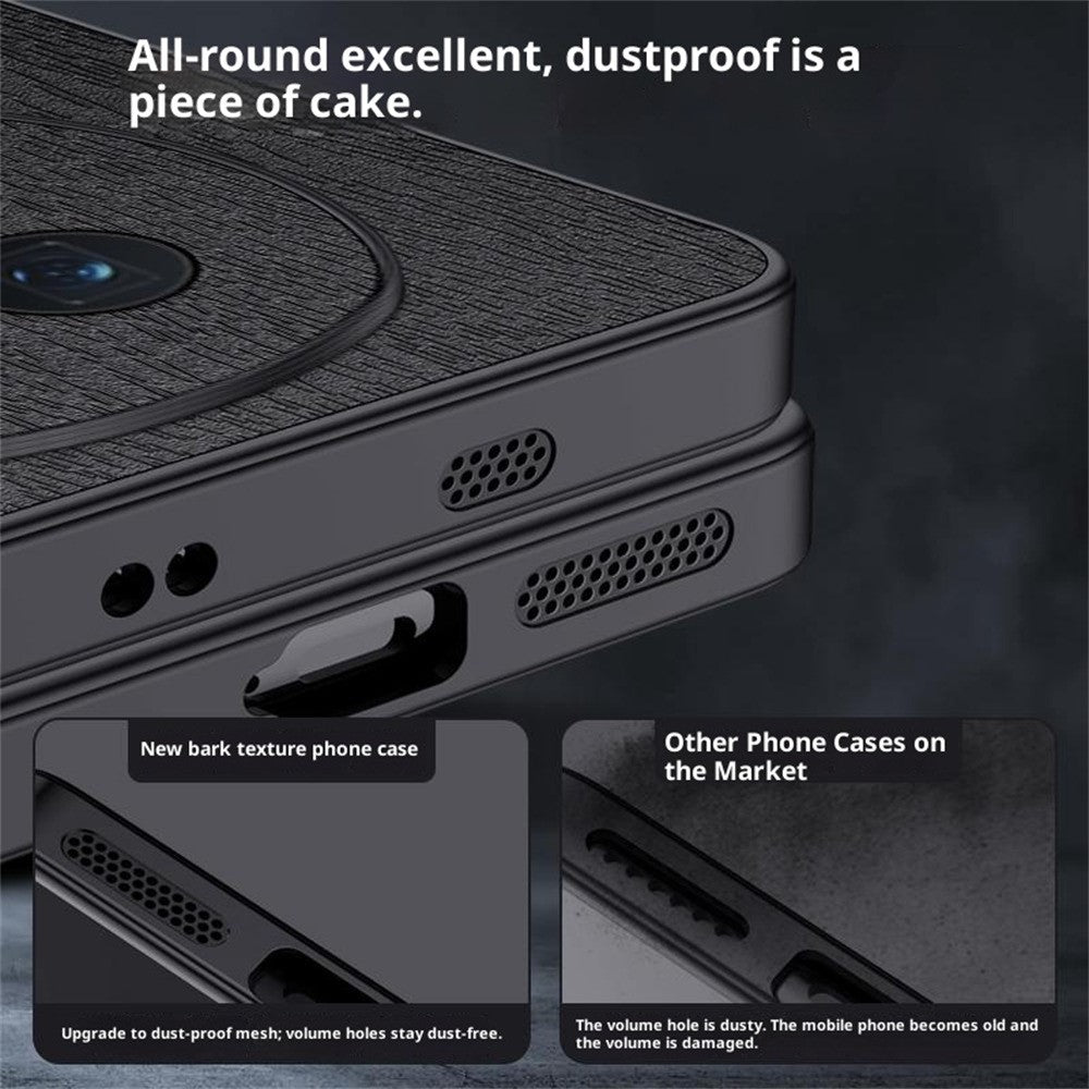 Honor Magic8 5G Handyhülle – Aus lederbeschichtetem PC+TPU, mit Holzmaserung