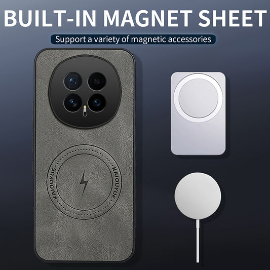 Honor Magic8 5G Handyhülle – WANLONFENG Magnetisches Gehäuse der SD1-Serie, Nappa-Textur, PC-TPU