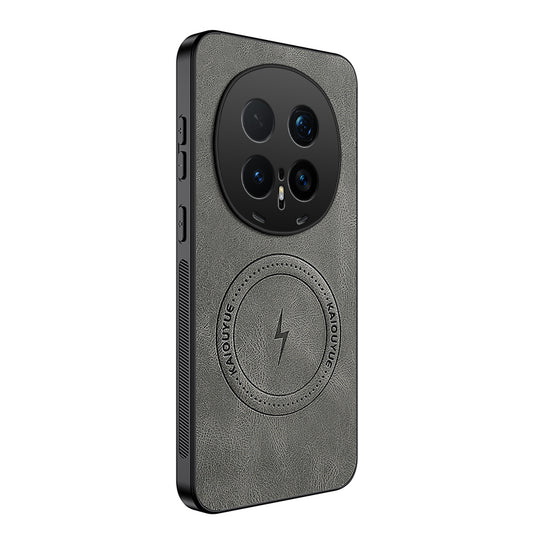 Honor Magic8 Pro 5G Handyhülle – WANLONFENG Magnetisches Gehäuse der SD1-Serie, Nappa-Textur, PC-TPU