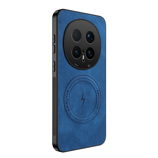 Honor Magic8 Pro 5G Handyhülle – WANLONFENG Magnetisches Gehäuse der SD1-Serie, Nappa-Textur, PC-TPU