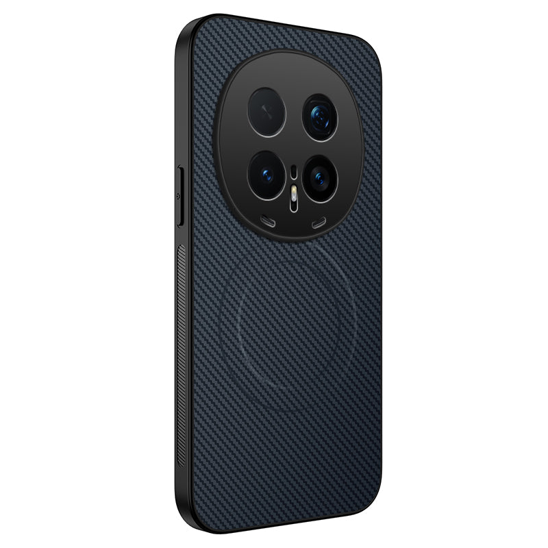 WANLONFENG For Honor Magic8 Pro 5G Case Magnetic Case  TQ Series Carbon Fiber Texture PC TPU Phone Cover