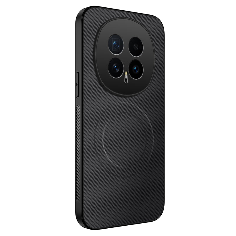 WANLONFENG For Honor Magic8 5G Magnetic Case  TQ Series Carbon Fiber Texture PC TPU Phone Cover