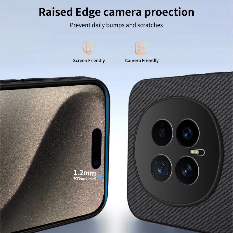 WANLONFENG For Honor Magic8 5G Magnetic Case  TQ Series Carbon Fiber Texture PC TPU Phone Cover