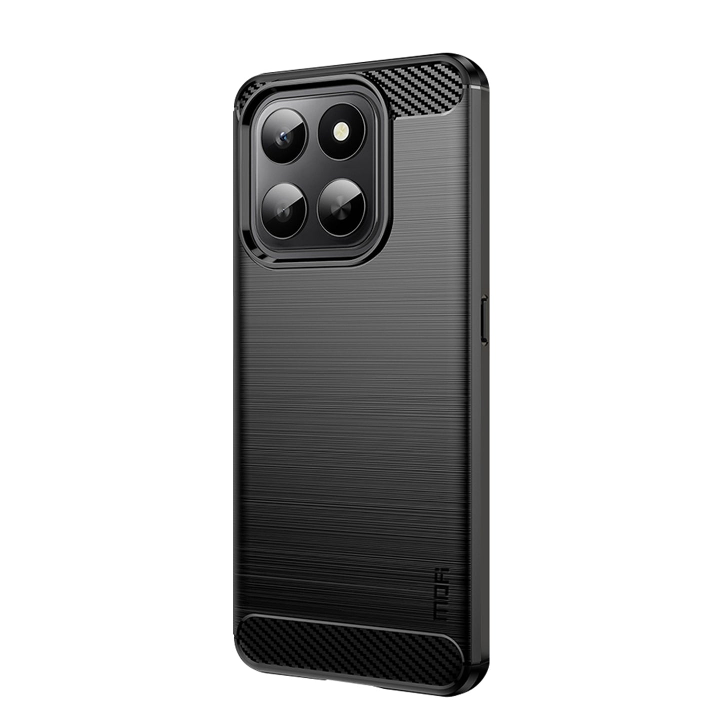 MOFI For Honor 400 Smart 5G Back Cover  Brushed Texture Carbon Fiber Soft TPU Case