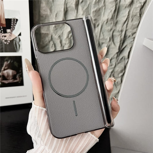 Google Pixel 10 Pro Fold Handyhülle – Telefon-Magnethülle aus Leder + PC