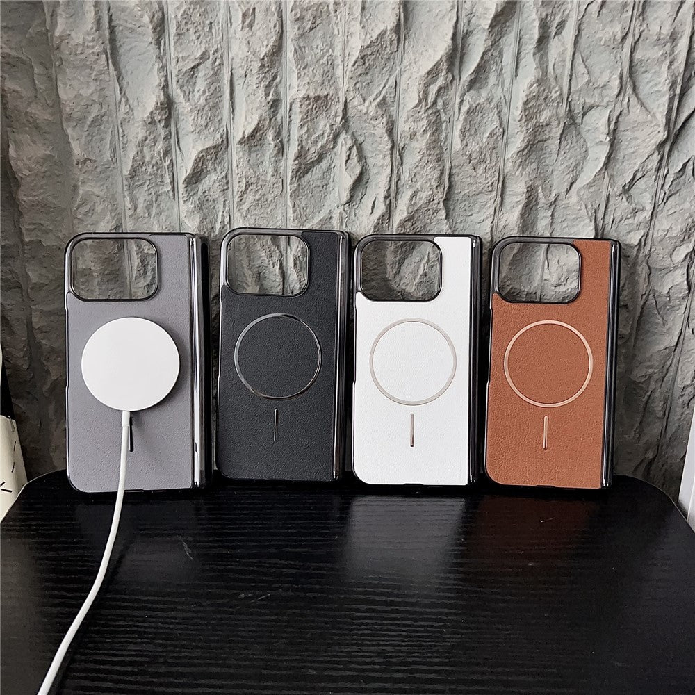 For Google Pixel 10 Pro Fold Phone Magnetic Case Leather + PC Protective Cover