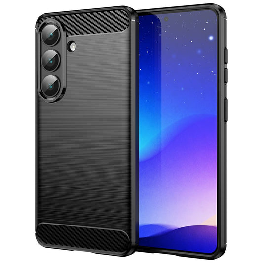 Galaxy S26 Handyhülle – aus Carbonfaser mit gebürsteter Textur
