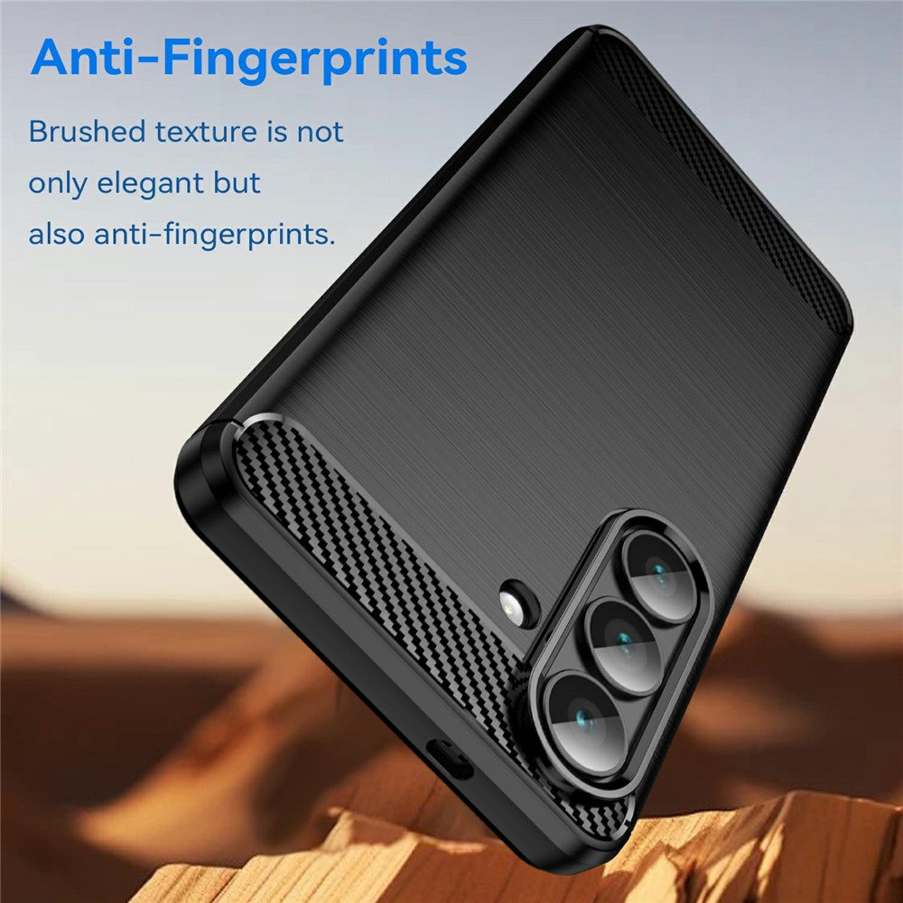 For Samsung Galaxy S26 Case Protective Phone Cover Carbon Fiber Texture Brushed