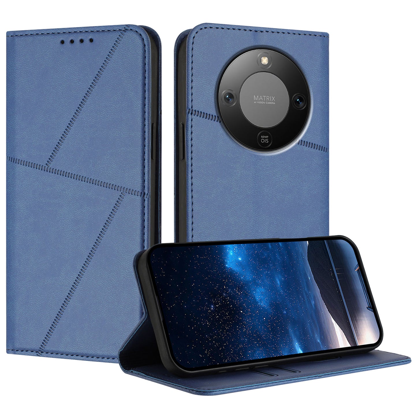 For Honor Magic8 Lite 5G / X9d 5G / X70 5G Wallet Case Magnetic Closure Leather Flip Phone Cover with Stand