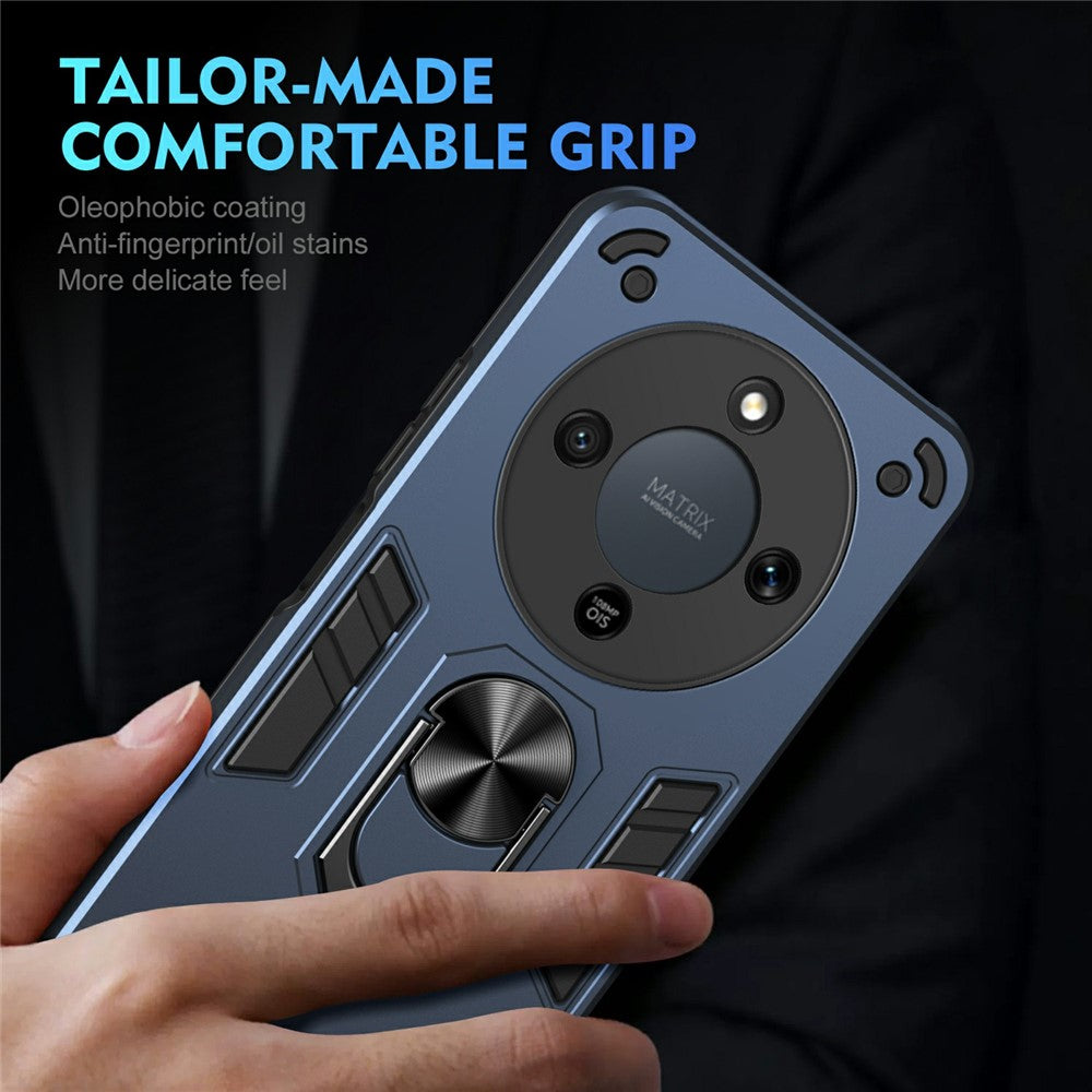 Honor Magic8 Lite 5G / X9d 5G / X70 5G Handyhülle – Aus PC + TPU, mit Fallschutz & Ringständer
