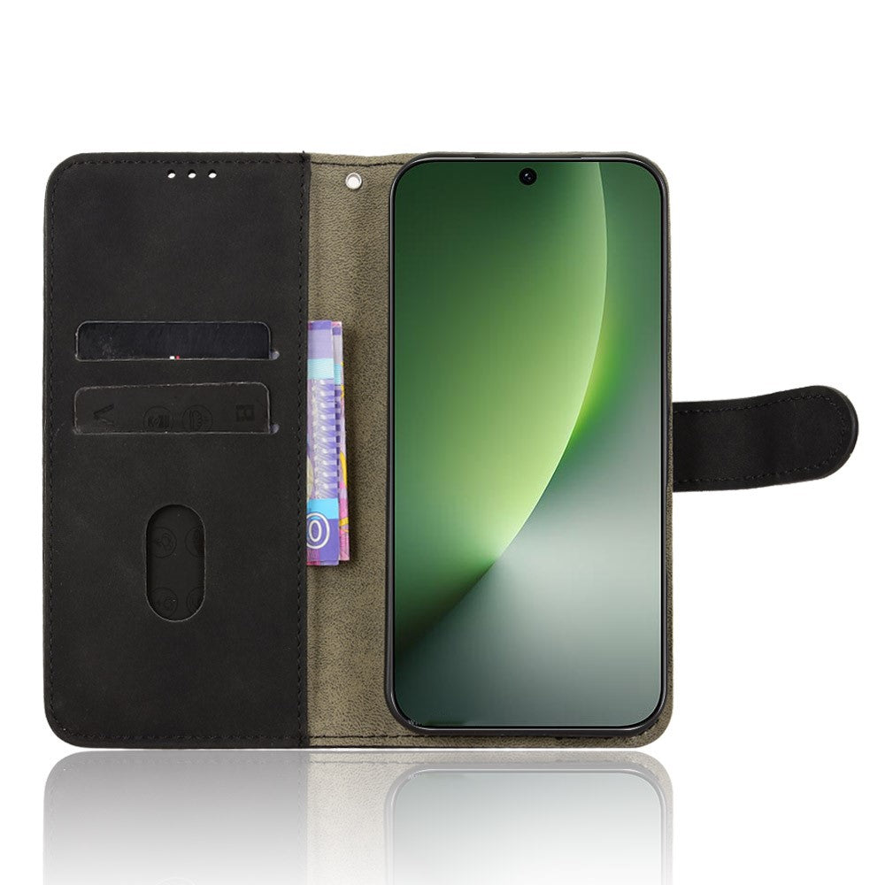 For Honor Magic8 5G Leather Case Skin Feel Anti Drop Wallet Flip Phone Cover