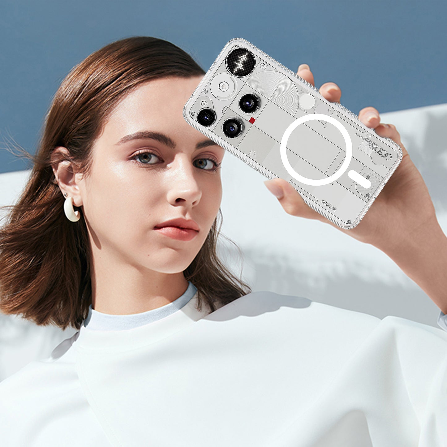 Nothing Phone (3) 5G Transparente Handyhülle – Magnetisch, aus TPU- & Acryl-Rückseite
