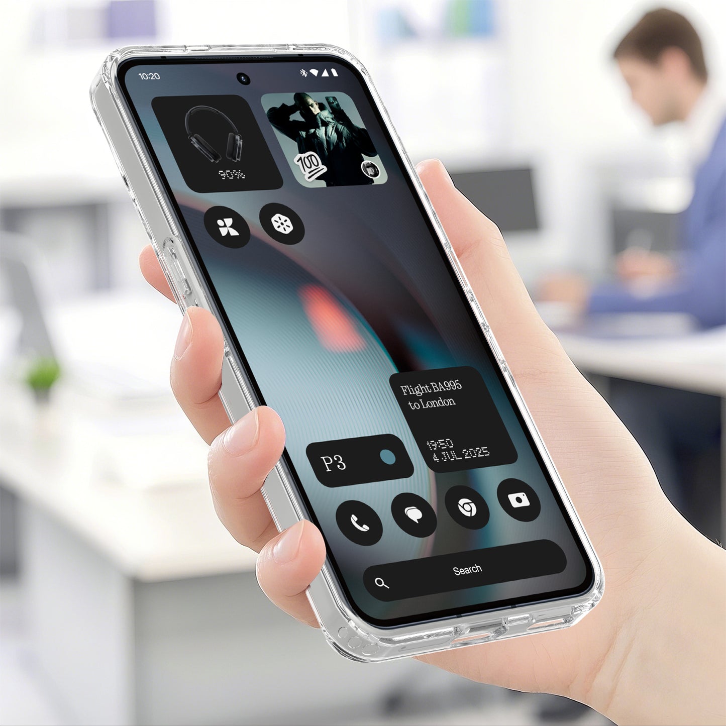 Nothing Phone (3) 5G Transparente Handyhülle – Magnetisch, aus TPU- & Acryl-Rückseite