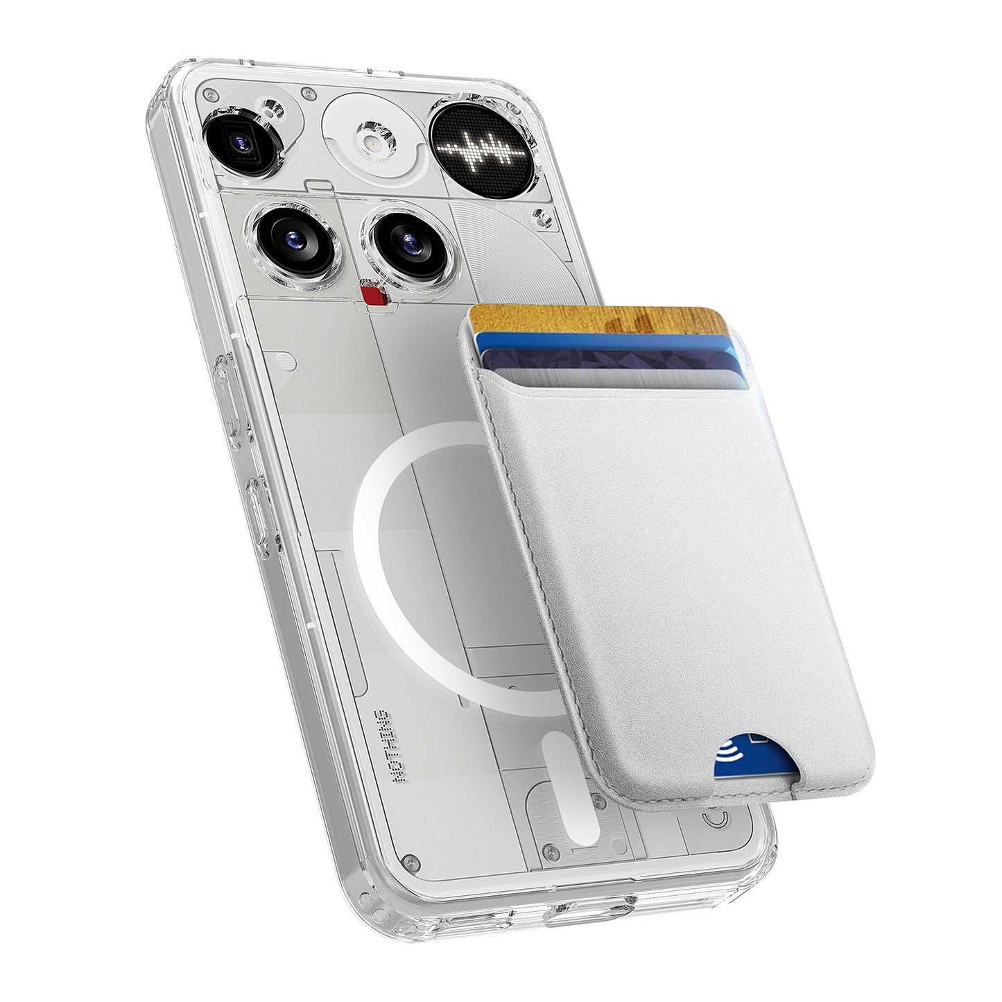 Nothing Phone (3) 5G Transparente Handyhülle – Magnetisch, aus TPU- & Acryl-Rückseite