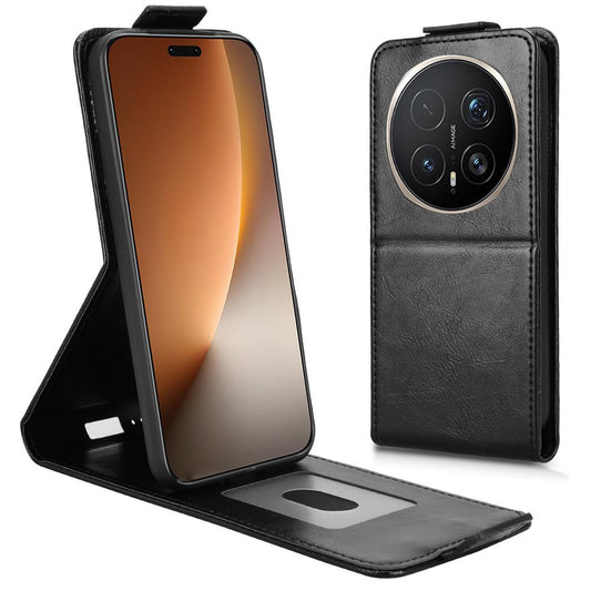 Honor Magic8 Pro 5G Handyhülle – Standgehäuse mit Magnetverschluss, vertikales Flip-Leder-Handycover mit Kartenhalter