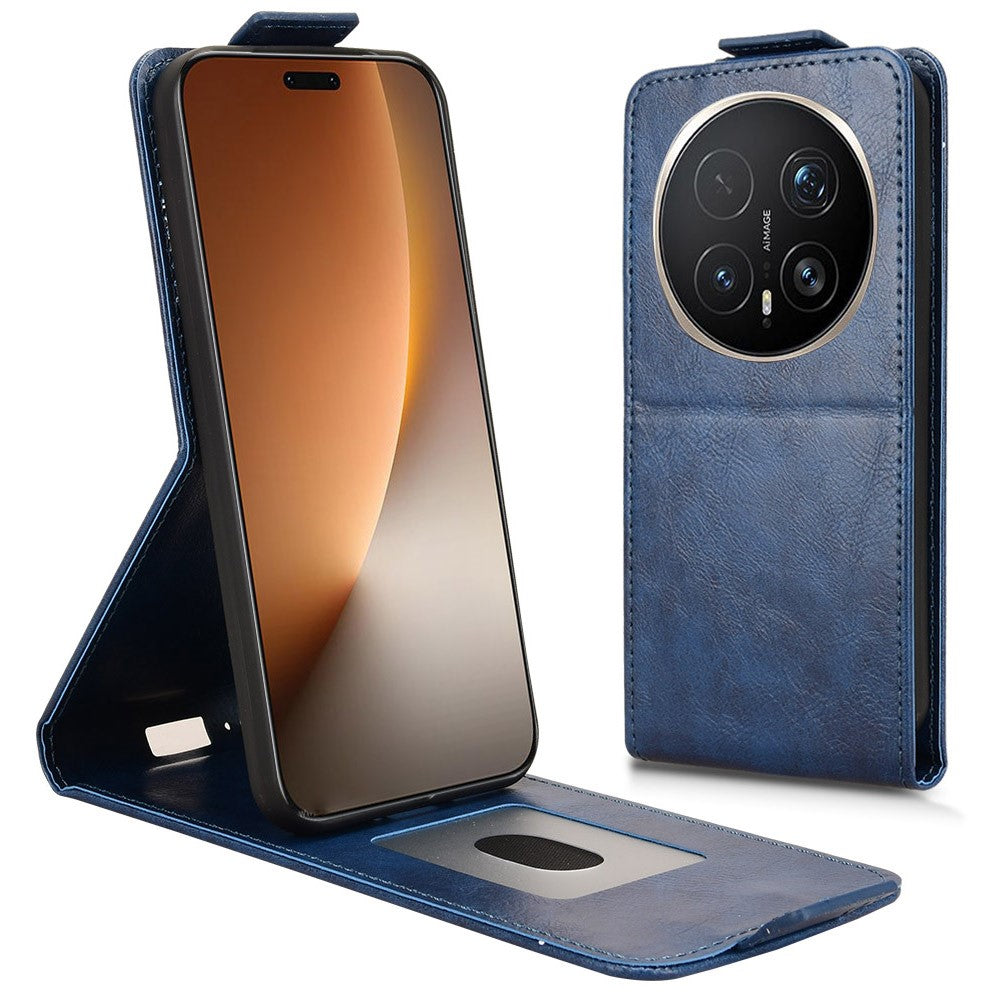 For Honor Magic8 Pro 5G Stand Case Magnetic Clasp Vertical Flip Leather Phone Cover with Card Holder