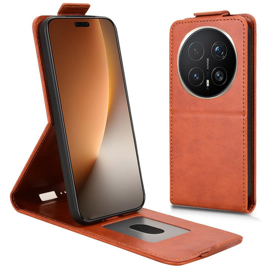 Honor Magic8 Pro 5G Handyhülle – Standgehäuse mit Magnetverschluss, vertikales Flip-Leder-Handycover mit Kartenhalter