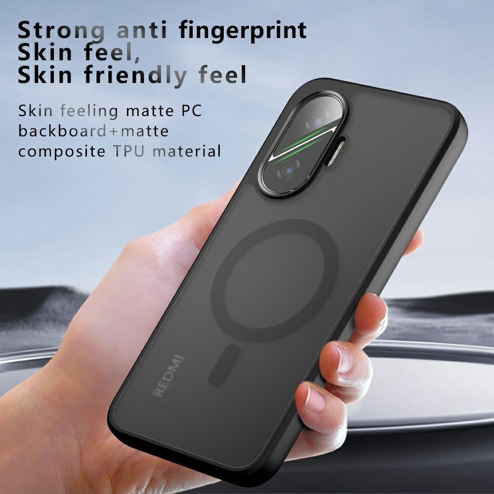 For Xiaomi Poco F7 5G Magnetic Case TPU + PC Matte Skin Touch Phone Cover