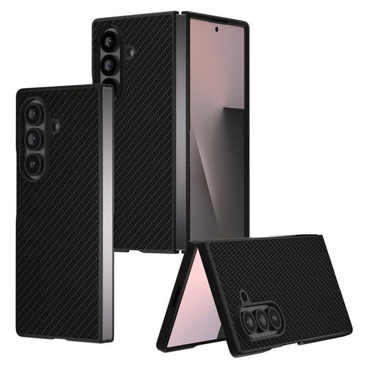Galaxy Z Fold7 5G Lederhülle – Mit Carbonfaser-Textur