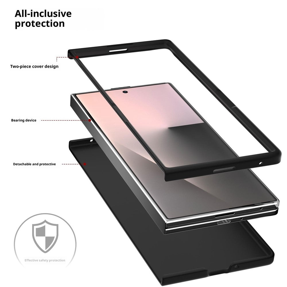 Galaxy Z Fold7 5G Lederhülle – Mit Carbonfaser-Textur
