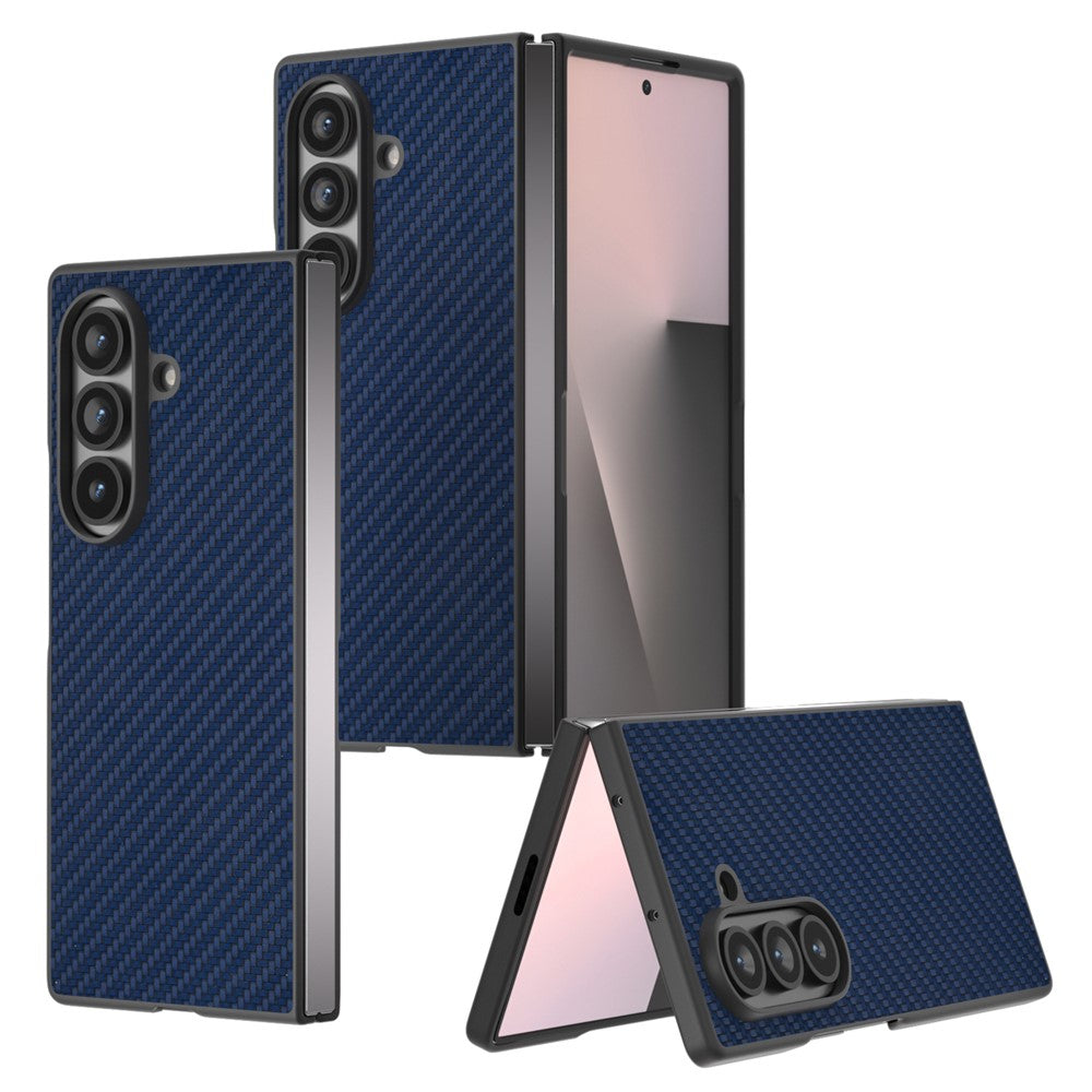 Galaxy Z Fold7 5G Lederhülle – Mit Carbonfaser-Textur