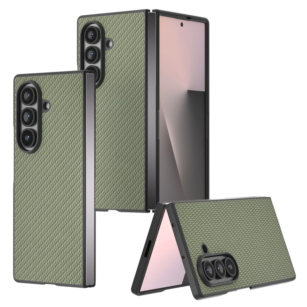 Galaxy Z Fold7 5G Lederhülle – Mit Carbonfaser-Textur