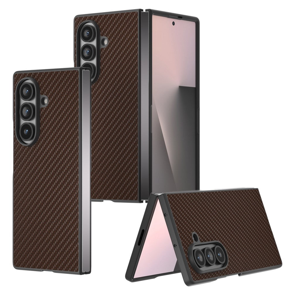 Galaxy Z Fold7 5G Lederhülle – Mit Carbonfaser-Textur